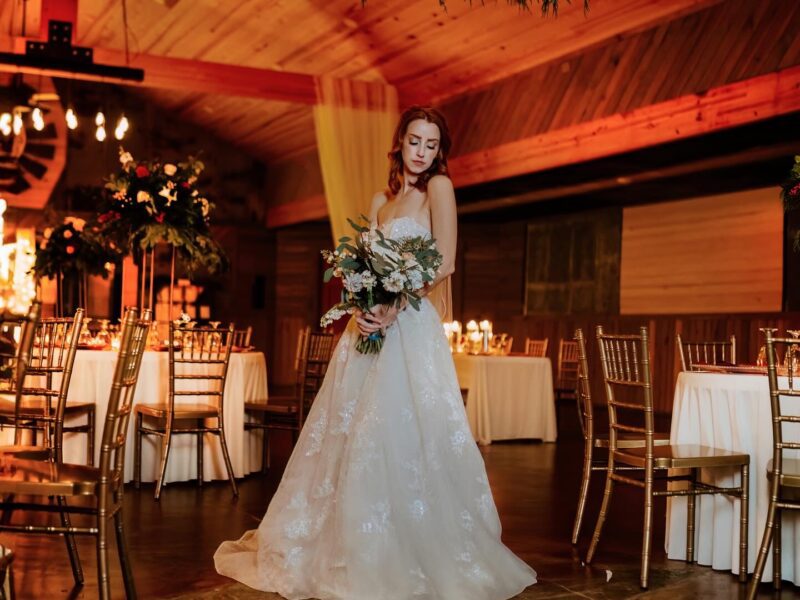 Romantic Winter Wedding Venue in Central Arkansas