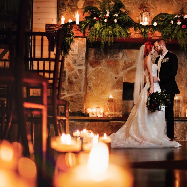 Romantic Winter Wedding Venue in Central Arkansas