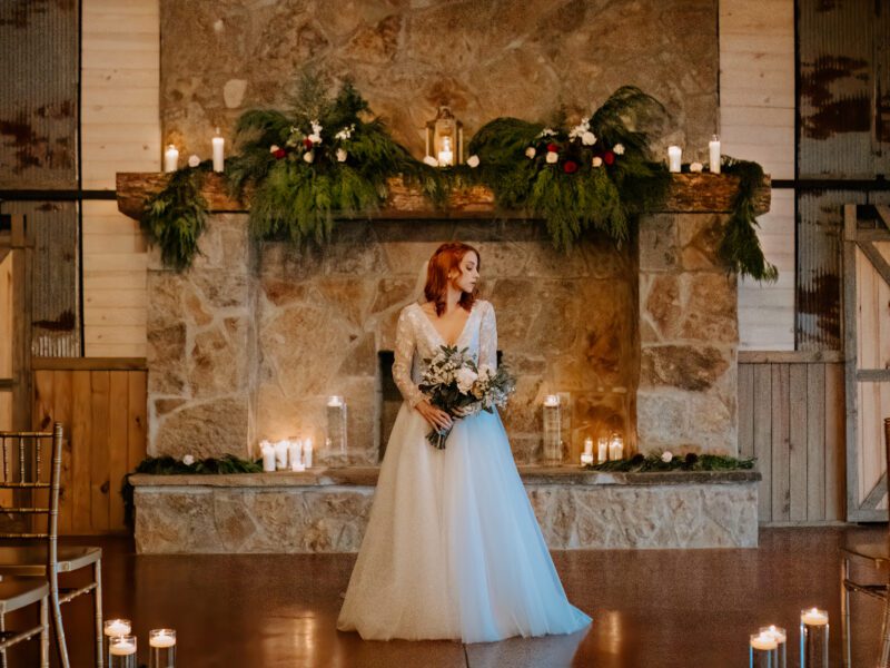 Romantic Winter Wedding Venue in Central Arkansas