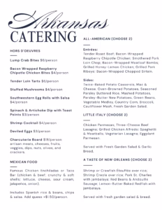 Central Arkansas Wedding Catering